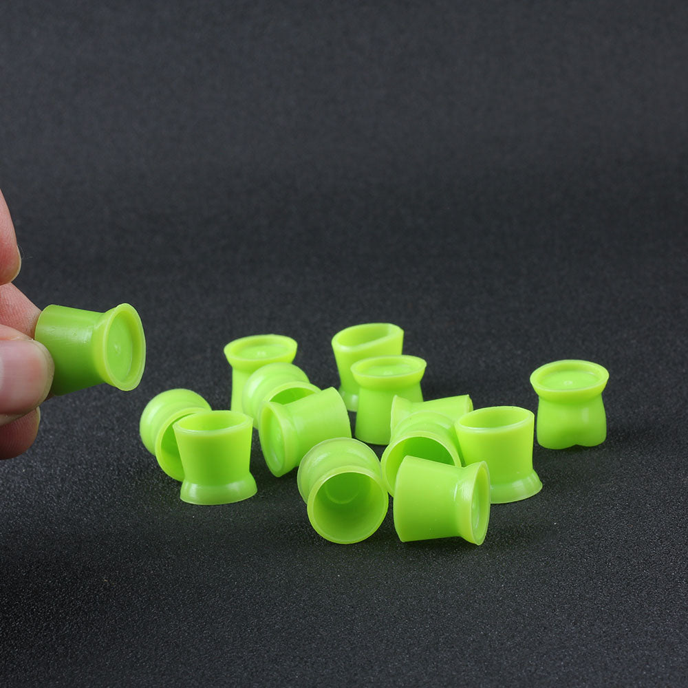 300Pcs/Set Soft Microblading Tattoo Ink Cup Cap Pigment Silicone Holder Container For Needle Tattoo Accessory Supply