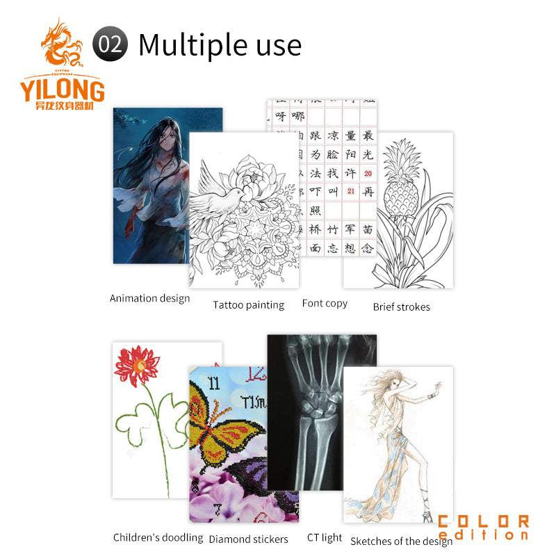 Yilong A3/A4 LED Light pad for tattoo tracing