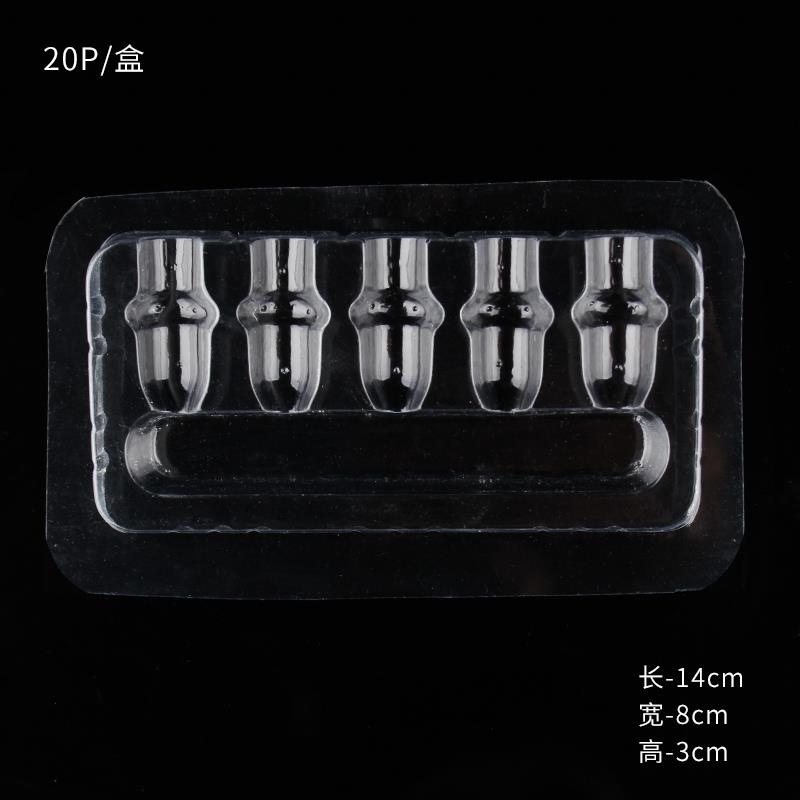 YILONG Disposable Plastic Tattoo Cartridge Needles Holder Stand for Most Cartridge Tattoo Needles 20Pcs Tray Clear Color