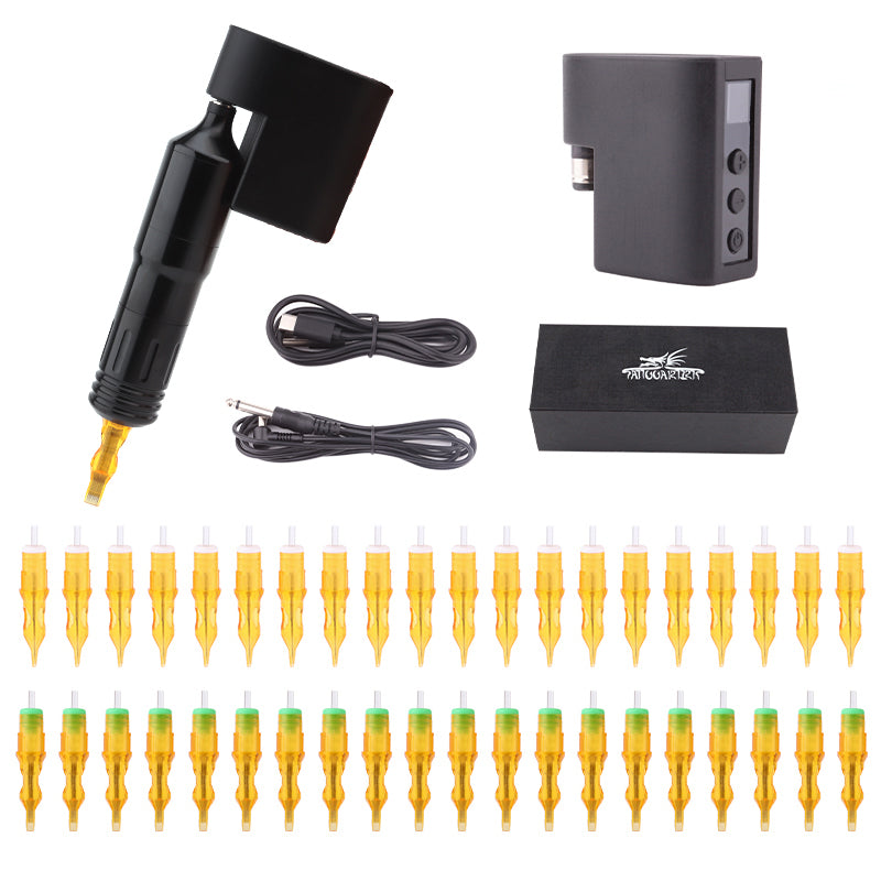 Tattoo Pen Machine With Battery Adapter Cartridge needle III free shipping quality pen machine
