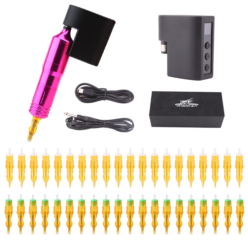 Tattoo Pen Machine With Battery Adapter Cartridge needle III free shipping quality pen machine