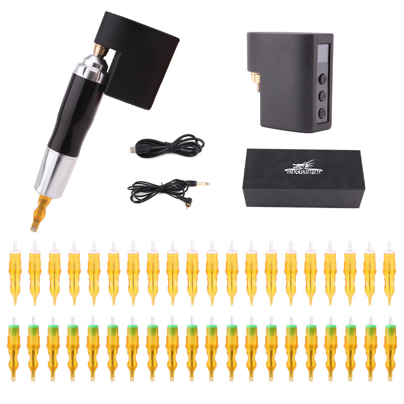 Tattoo Pen Machine With Battery Adapter Cartridge needle XI free shipping quality pen machine