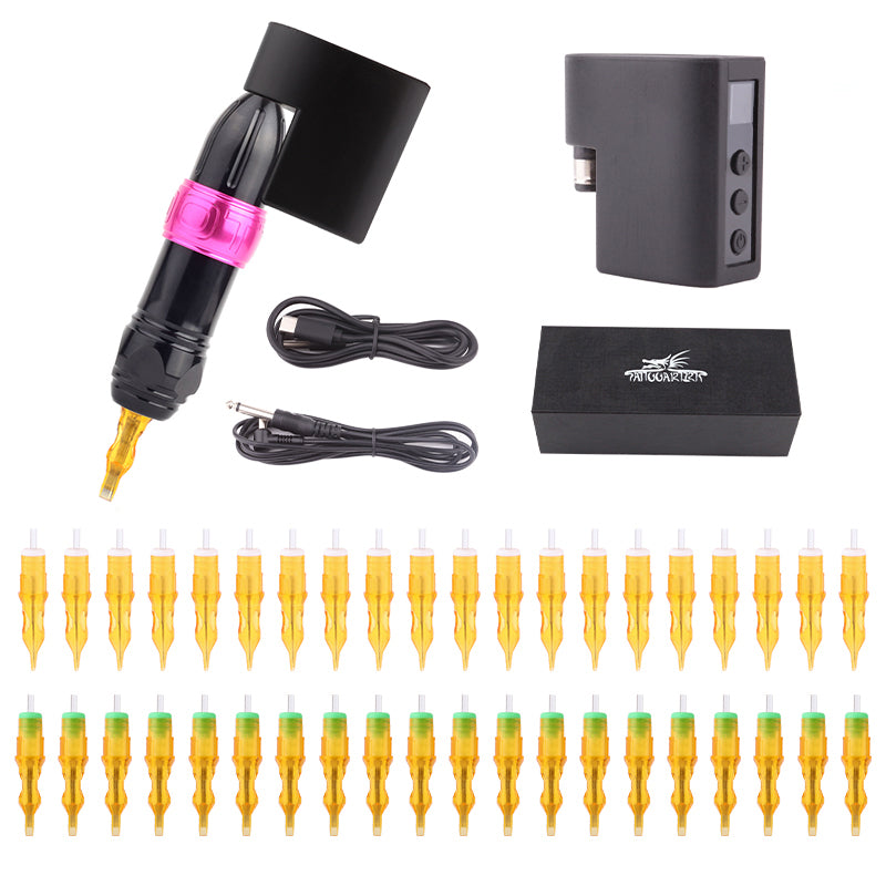 Tattoo Pen Machine With Battery Adapter Cartridge needle XII free shipping quality pen machine