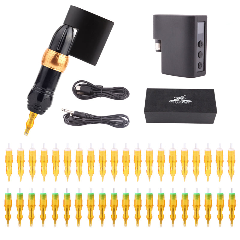 Tattoo Pen Machine With Battery Adapter Cartridge needle XII free shipping quality pen machine