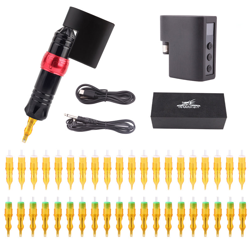 Tattoo Pen Machine With Battery Adapter Cartridge needle XIII free shipping quality pen machine