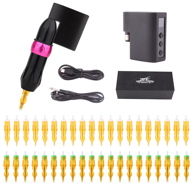 Tattoo Pen Machine With Battery Adapter Cartridge needle XIV free shipping quality pen machine