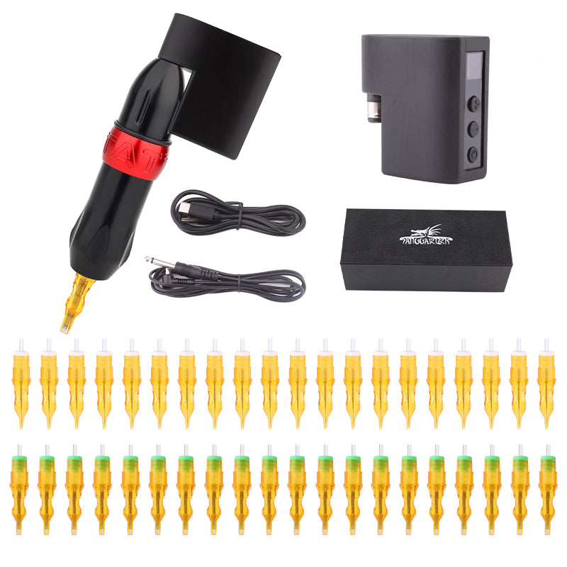 Tattoo Pen Machine With Battery Adapter Cartridge needle XIV free shipping quality pen machine