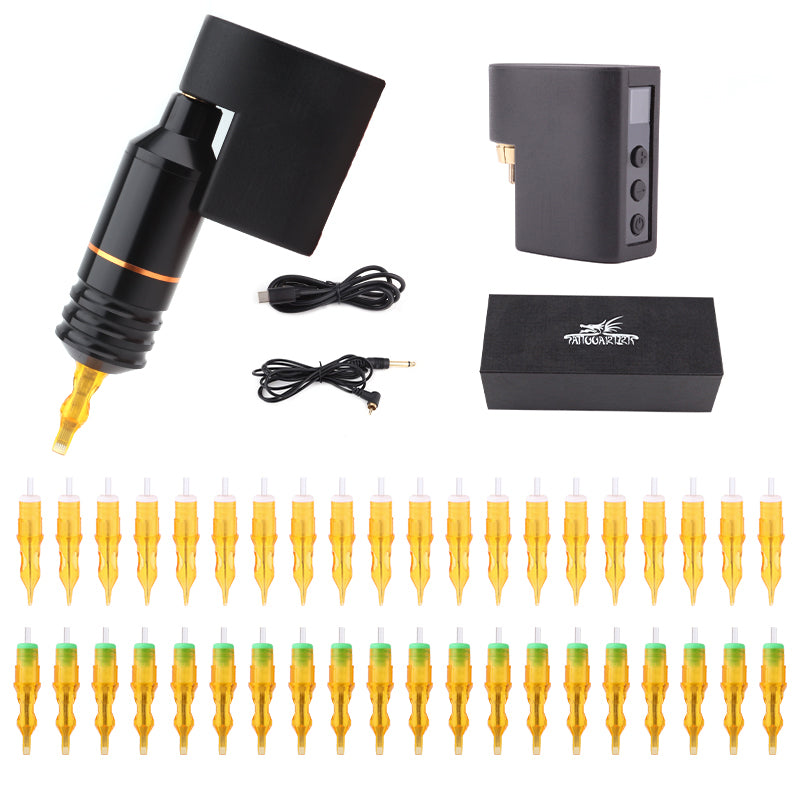 Tattoo Pen Machine With Battery Adapter Cartridge needle XVII quality pen machine