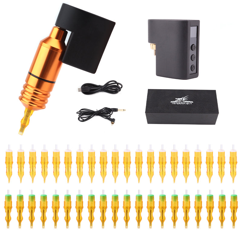 Tattoo Pen Machine With Battery Adapter Cartridge needle XVII quality pen machine