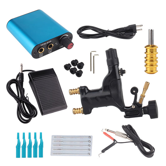 Complete Beginner Tattoo Machine Kit Dragonfly Rotary Machine