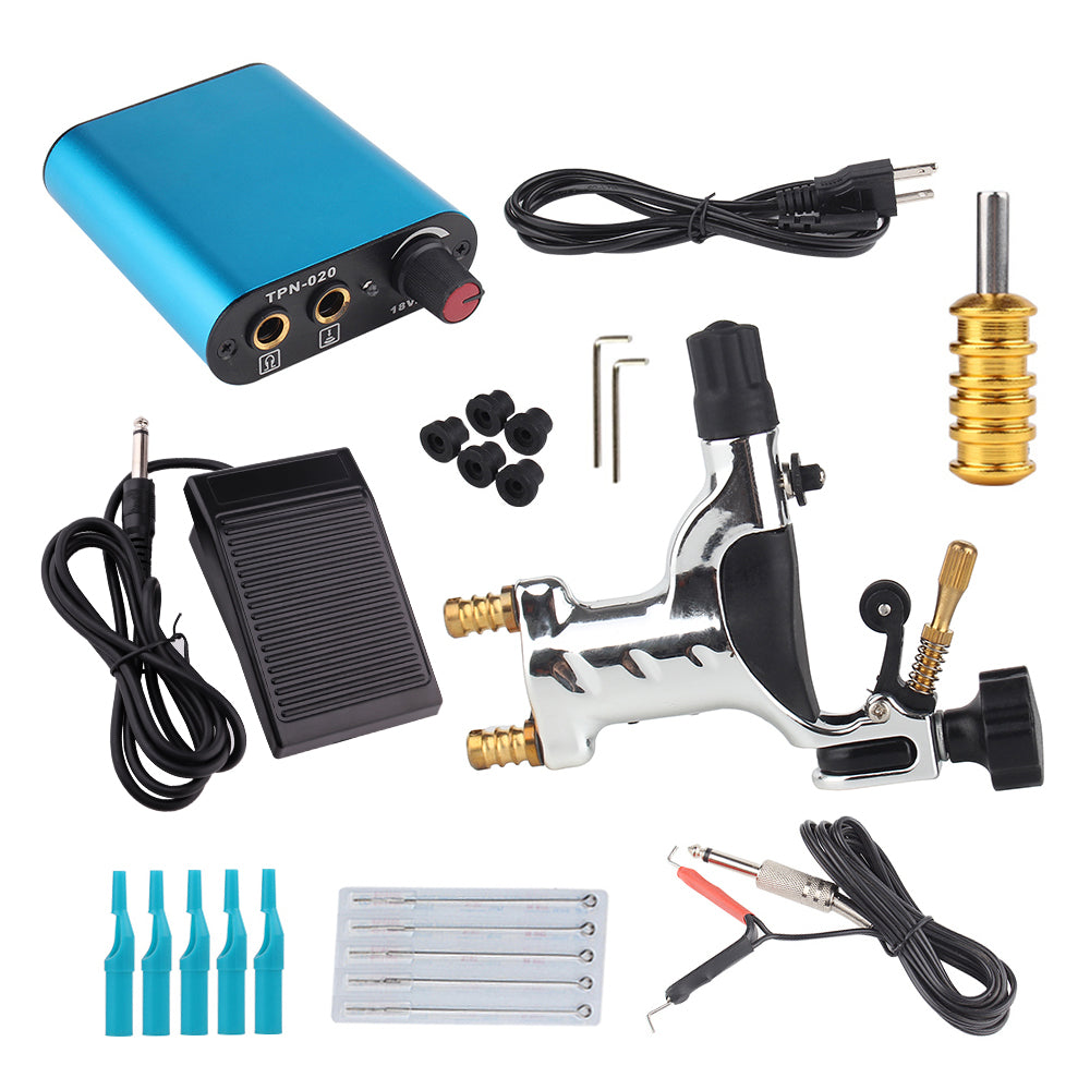 Complete Beginner Tattoo Machine Kit Dragonfly Rotary Machine