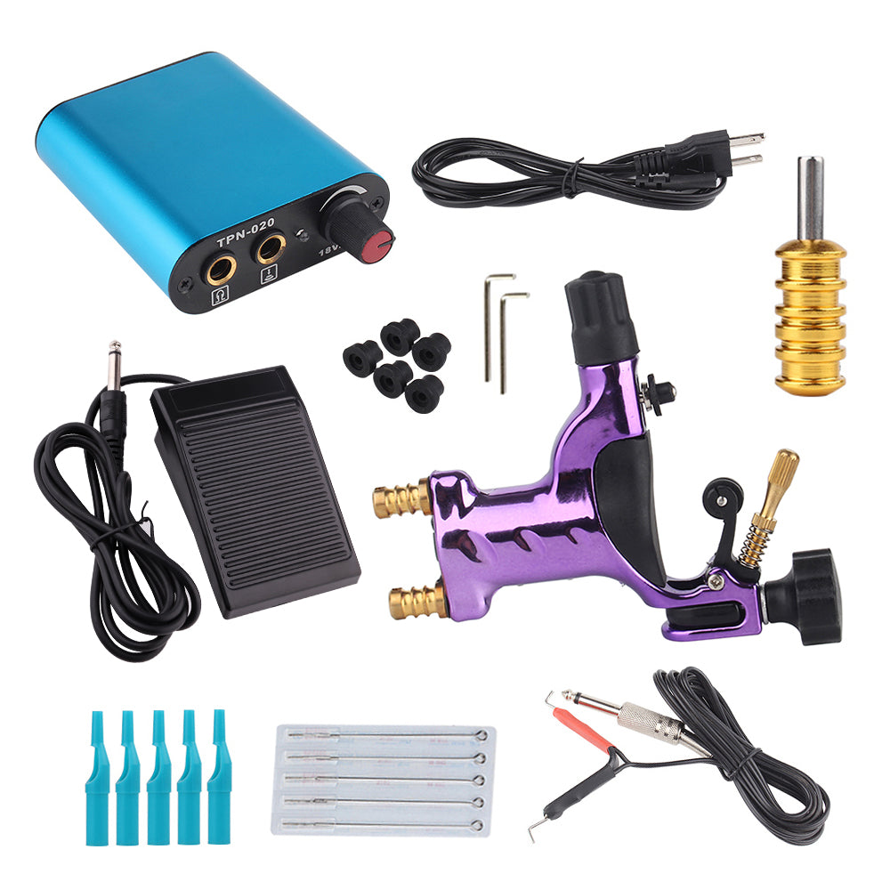 Complete Beginner Tattoo Machine Kit Dragonfly Rotary Machine