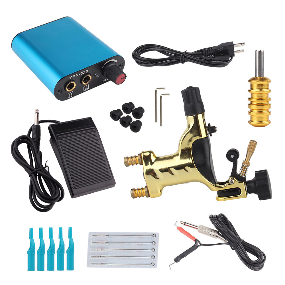 Complete Beginner Tattoo Machine Kit Dragonfly Rotary Machine