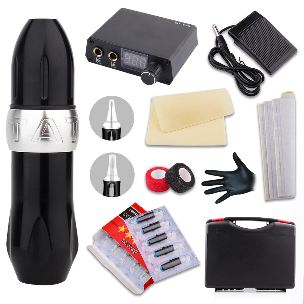 Tattoo Pen Machine Kit with Cartridge Needles