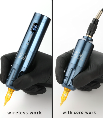 Wireless Tattoo Machine - Battery & 2 Batteries & Stroke 4mm - K3