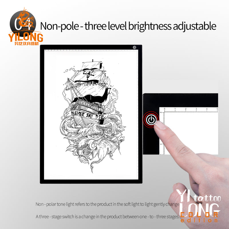 Yilong A3/A4 LED Light pad for tattoo tracing