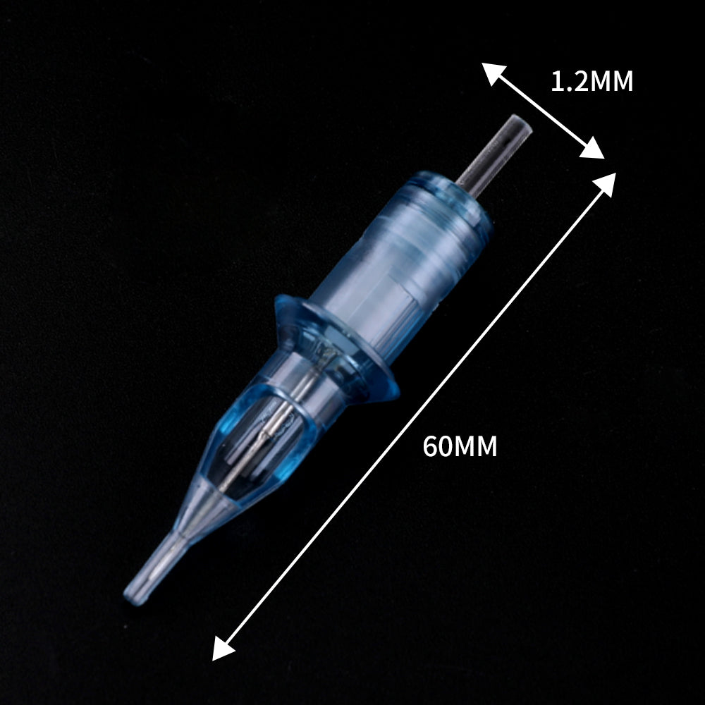 Peslief Tattoo Cartridge Needles, 50Pcs Mixed Sterilized Safe Tattoo Needle Cartridge with Membrane Professional Disposable Cartridge Needles #12 Standard 3/5/7/9RL 3/5/7/9RS 7/11M1(Mixed 50Pcs)