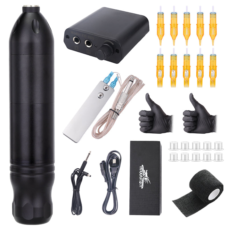 Tattoo Rotary Pen Tattoo Kit with Cartridge Needle