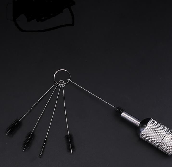 Tattoo Needle Mouth Spray Gun Airbrush Body Piercing Tool Cleaning Brush Set  & One Bag &