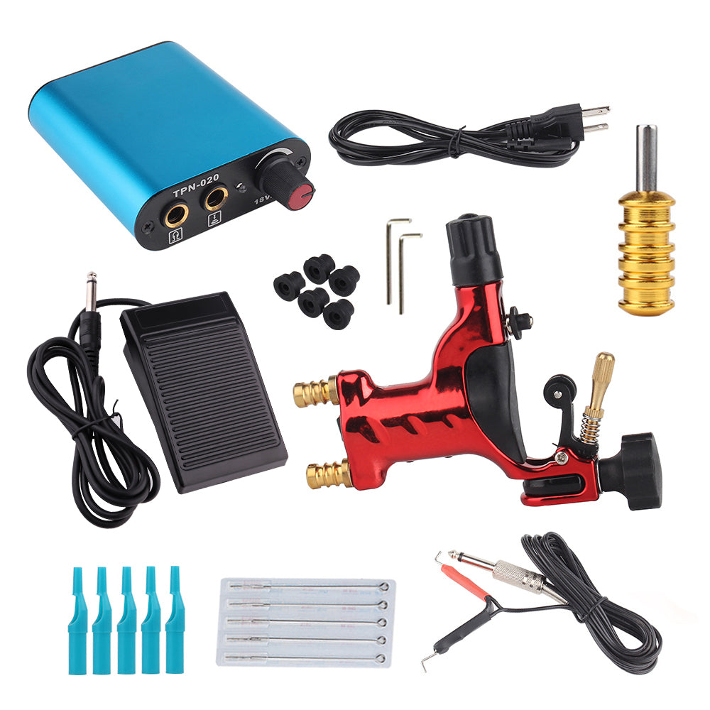 Complete Beginner Tattoo Machine Kit Dragonfly Rotary Machine