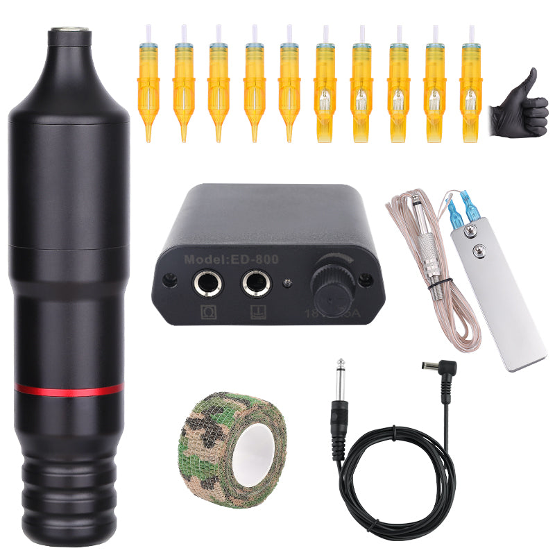Tattoo Rotary Pen Tattoo Kit with Cartridge Needle