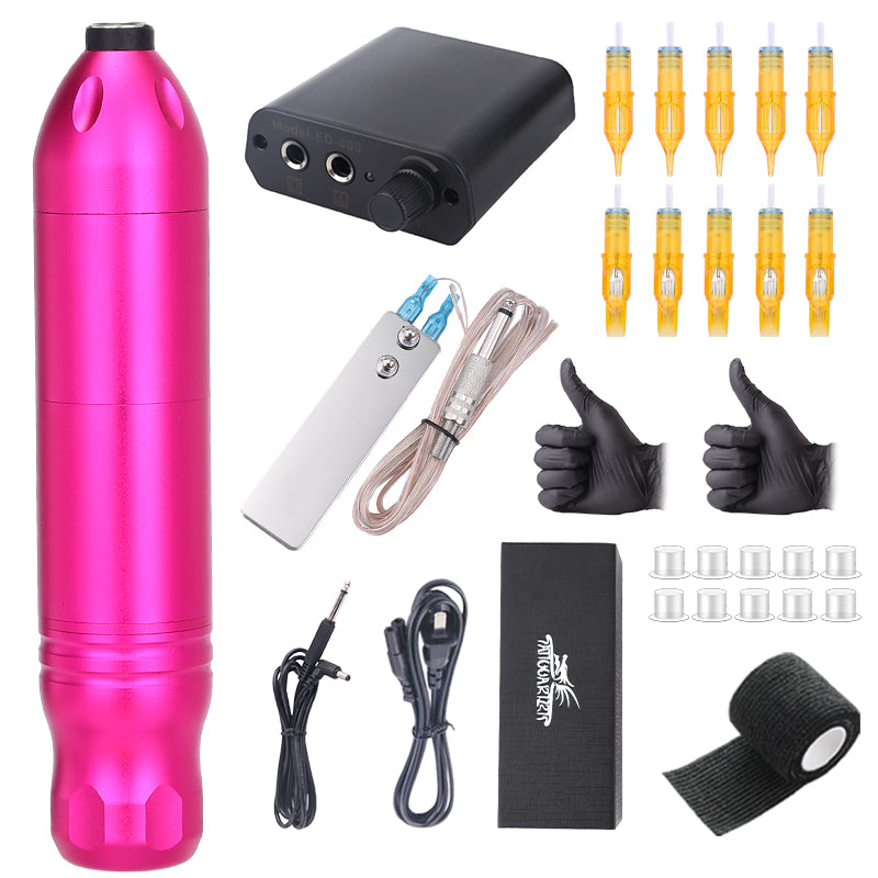 Tattoo Rotary Pen Tattoo Kit with Cartridge Needle