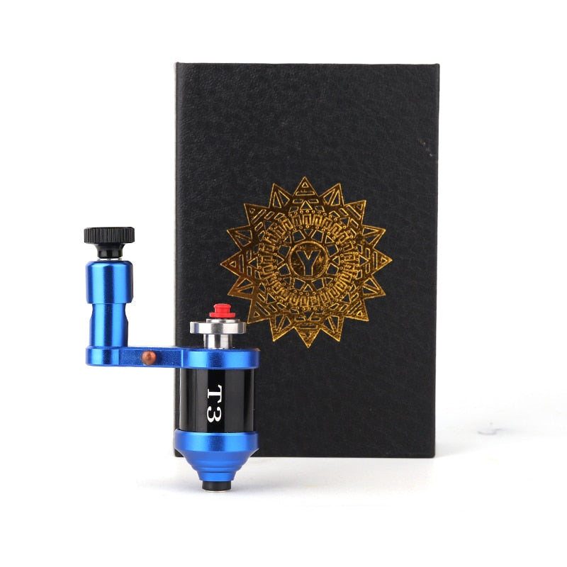 Rotary Tattoo Machine Gun Aluminum Frame Eccentric Steel DC Connected 4.5W Motor Shader and Liner Fine Control for Beginner