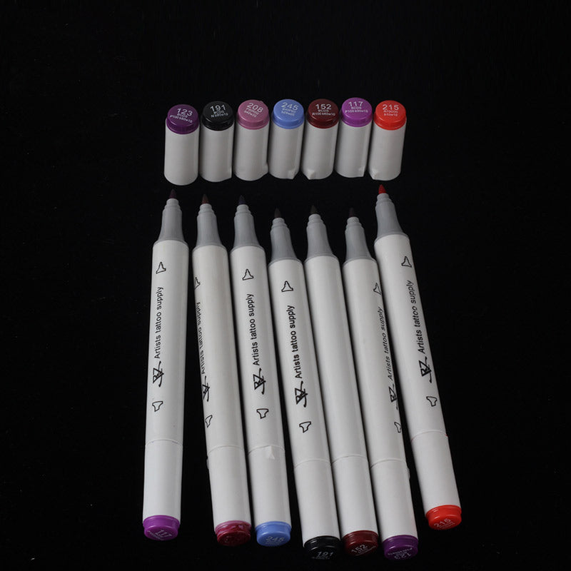 YILONG 8pcs/box Surgical Skin Measuring Marker Eyebrow Skins Tattoo Transfer PenTattoo MeasureProfessional Acupuncture Point