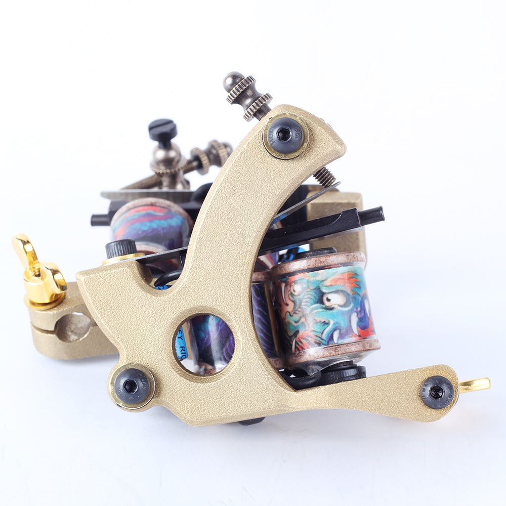 High Strength 10 Wrap Coil Tattoo Machine Copper Classic Frame Tattoo Gun Liner