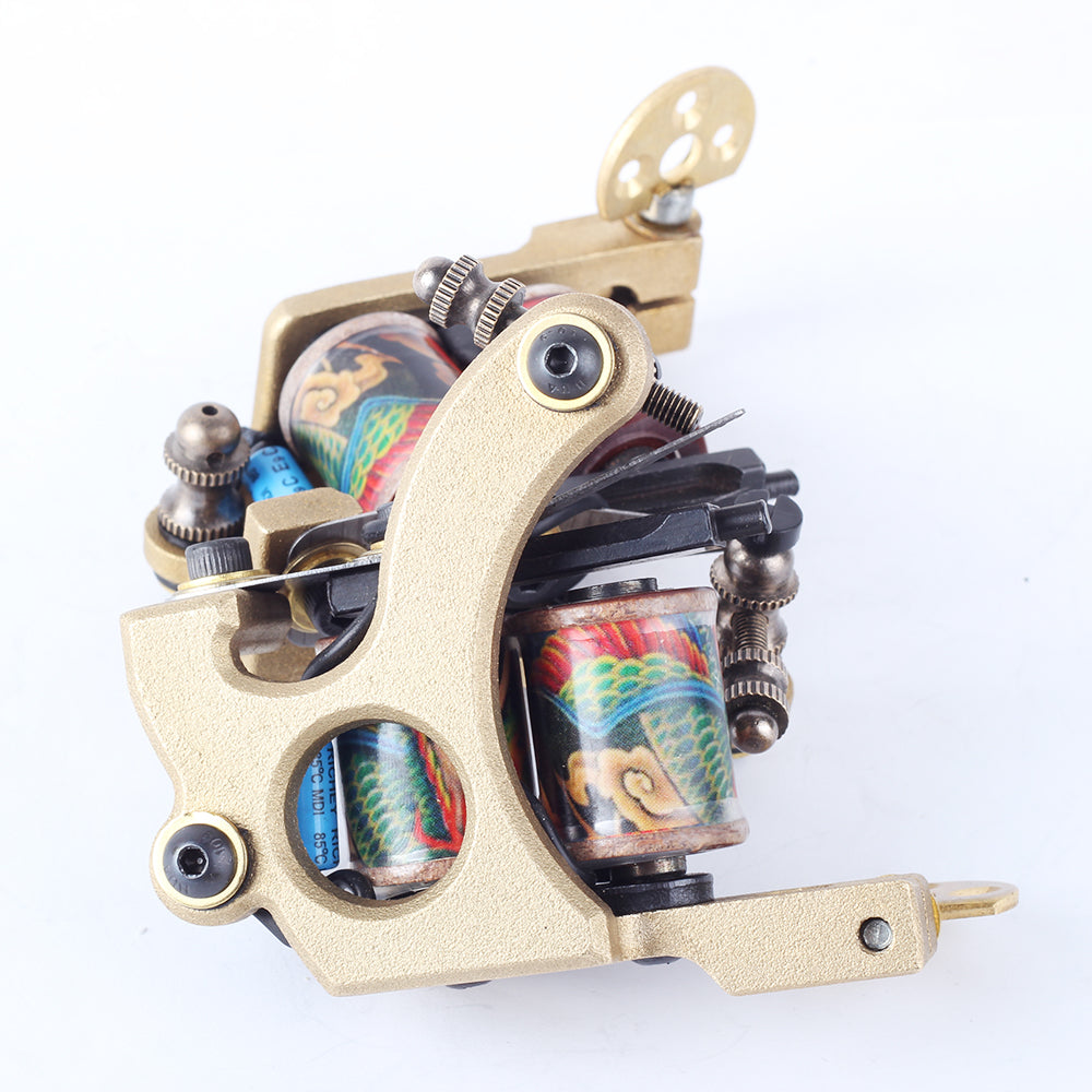 High Strength 10 Wrap Coil Tattoo Machine Copper Classic Frame Tattoo Gun Liner