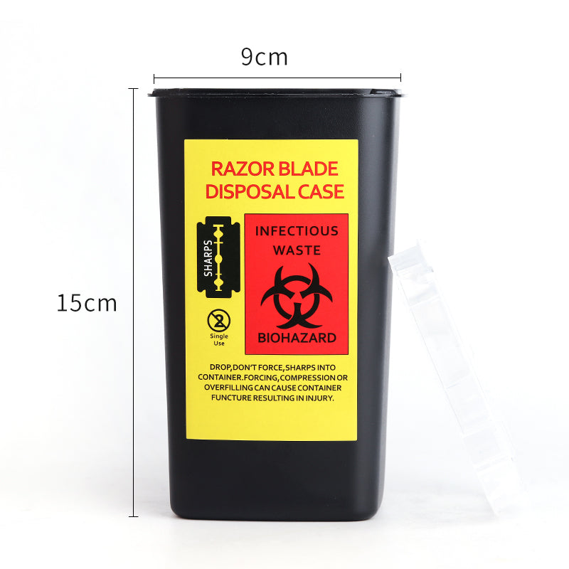 Tattoo Medical Plastic Sharps Container Biohazard Needle Disposal 1 Qt Size For Medical Tattoo Sharps Container Infectious Waste