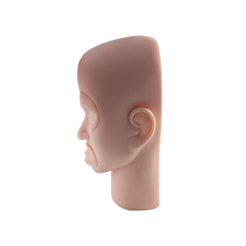 Pro Training Manikin Head Cosmetology Mannequin Flat Doll Head Practice Make Up Eyelash Extensions Eyebrow Lips Tattoo