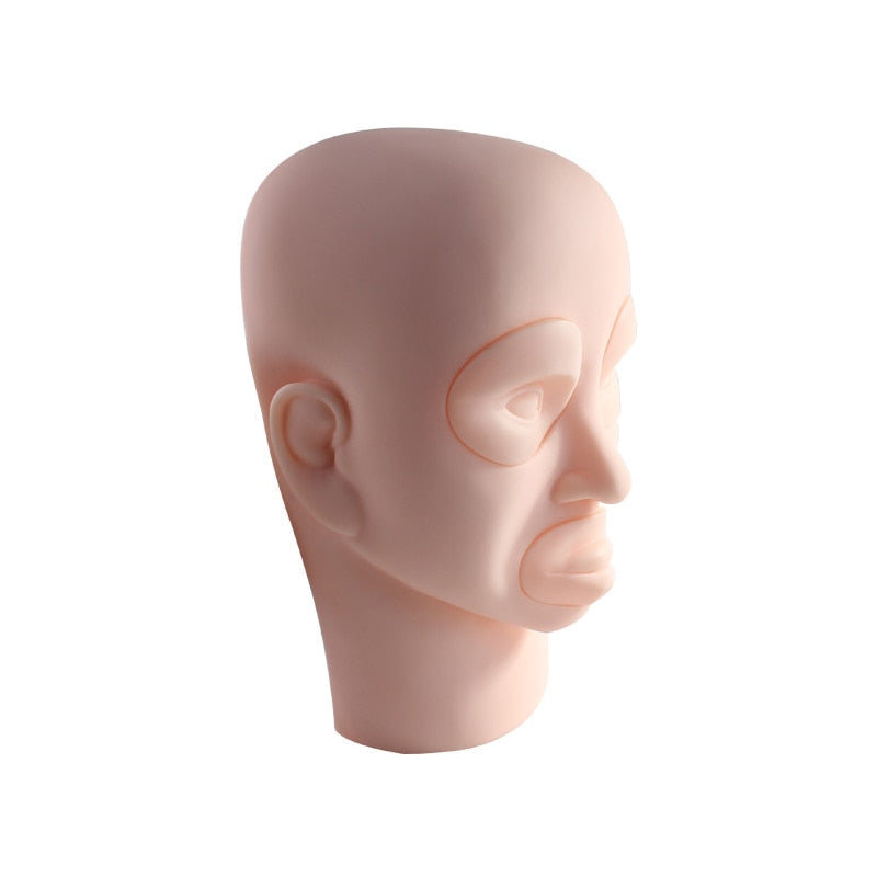 Pro Training Manikin Head Cosmetology Mannequin Flat Doll Head Practice Make Up Eyelash Extensions Eyebrow Lips Tattoo