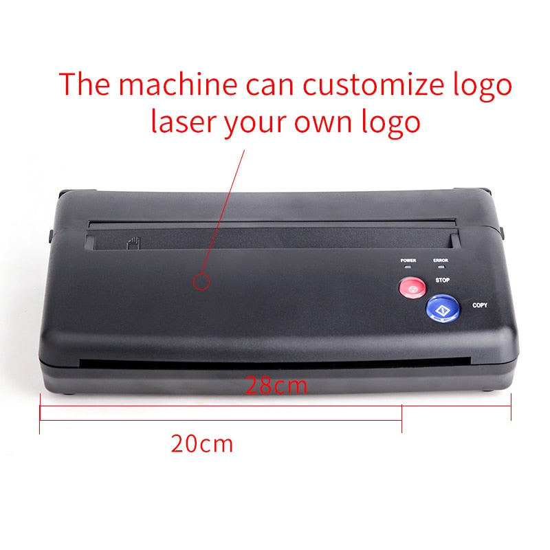 Professional Tattoo Stencil Transfer Thermal Copier Machine Printer Paper Make