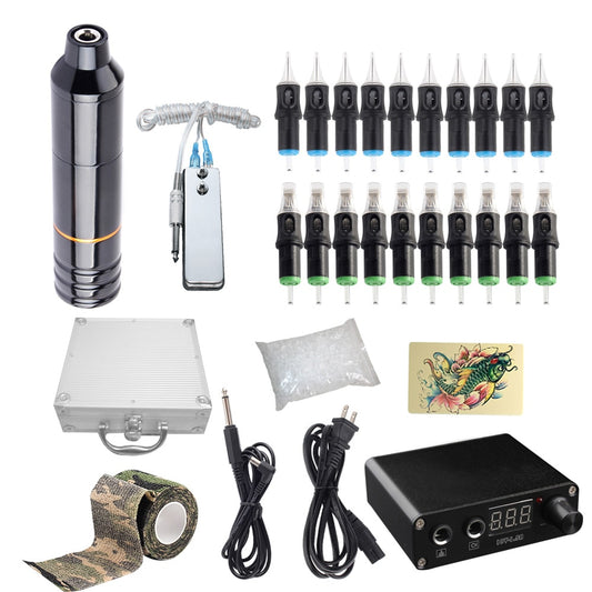 Tattoo Rotary Pen Tattoo Kit with Cartridge Needle