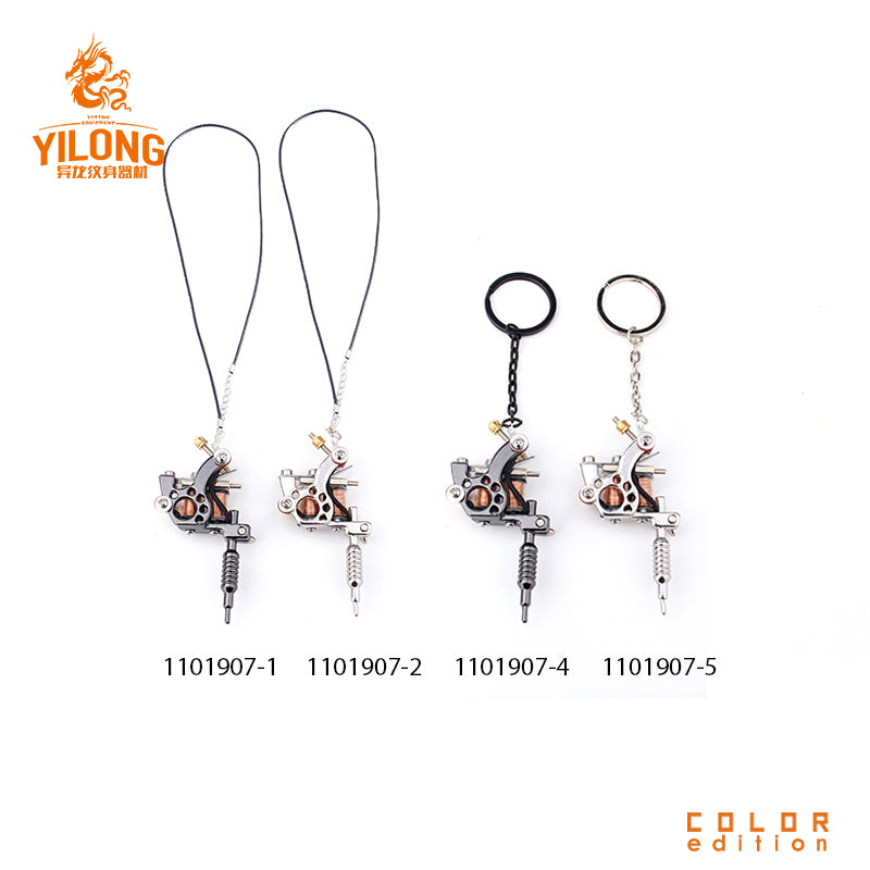 Tattoo gun Necklace Silver Tone Vintage Style 1pcs MINI tattoo machine Silver NEW  Tattoo Machine for Jewellery