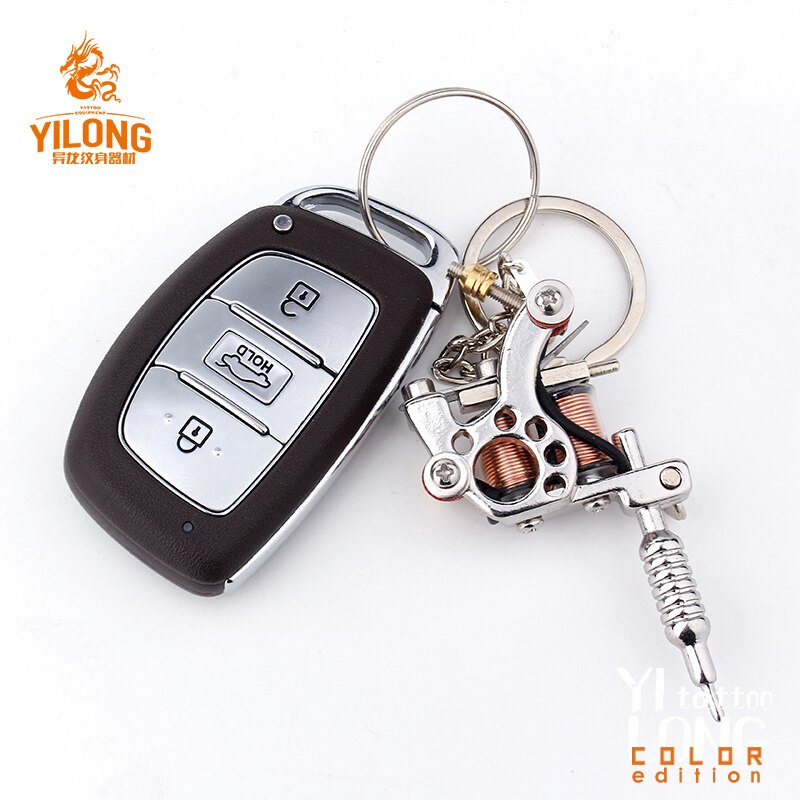 Tattoo gun Necklace Silver Tone Vintage Style 1pcs MINI tattoo machine Silver NEW  Tattoo Machine for Jewellery