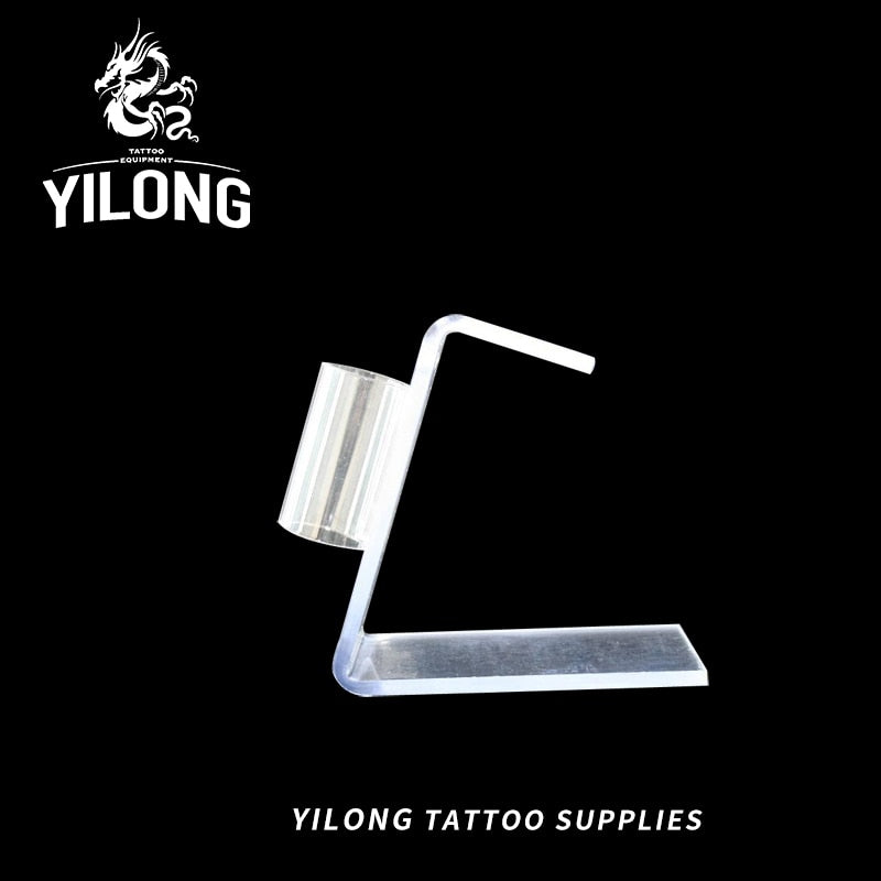 YILONG 1PC New Acrylic Tattoo Machine Gun Holder Stand Rack Tattoo Guns Rest Organzie Kit Supply Free shipping