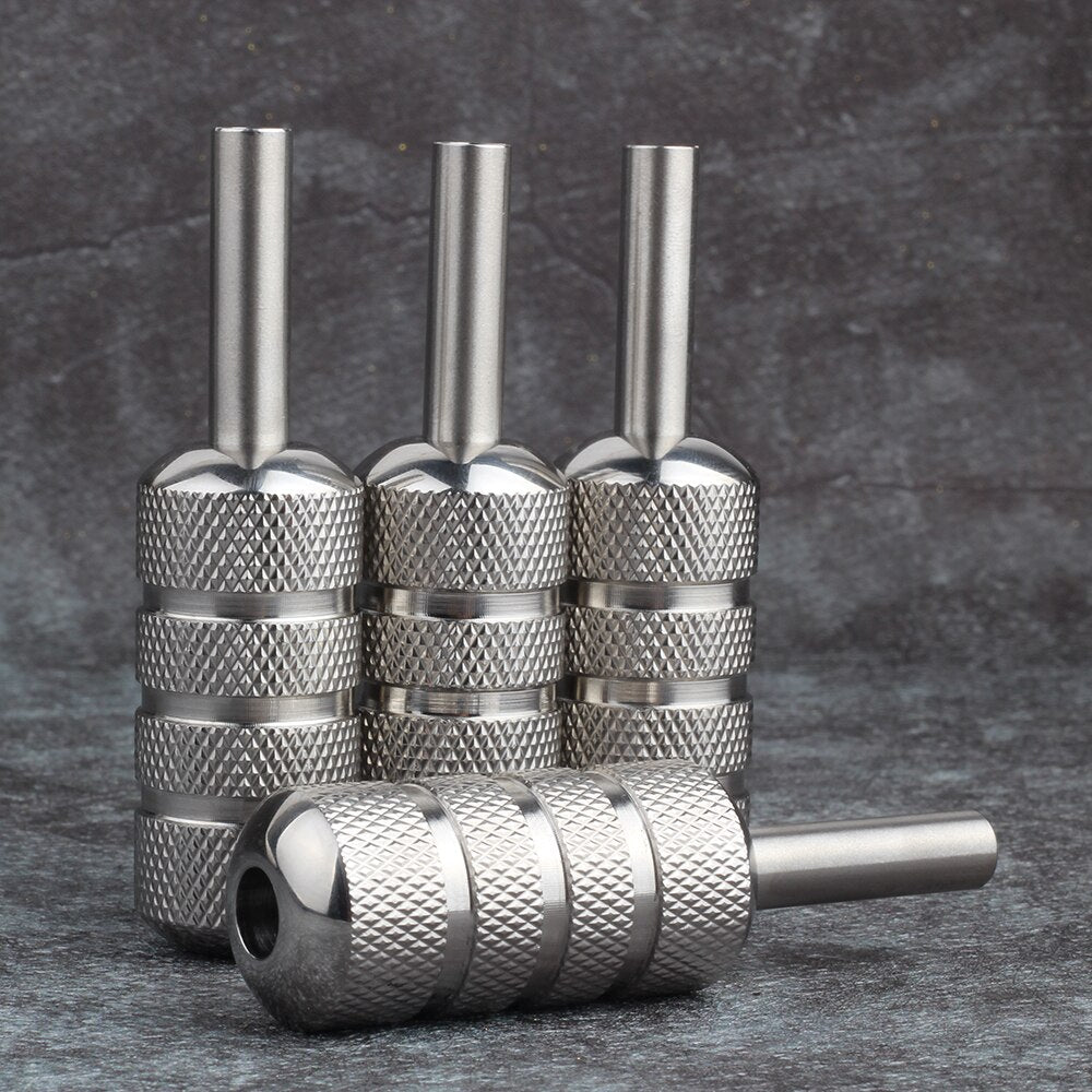 YILONG 1PCS Stainless Steel Tattoo Grip 22/25/30MM With Back Stem Professional Tattoo Machine Grips Tubes Tips Tool Free Shipping