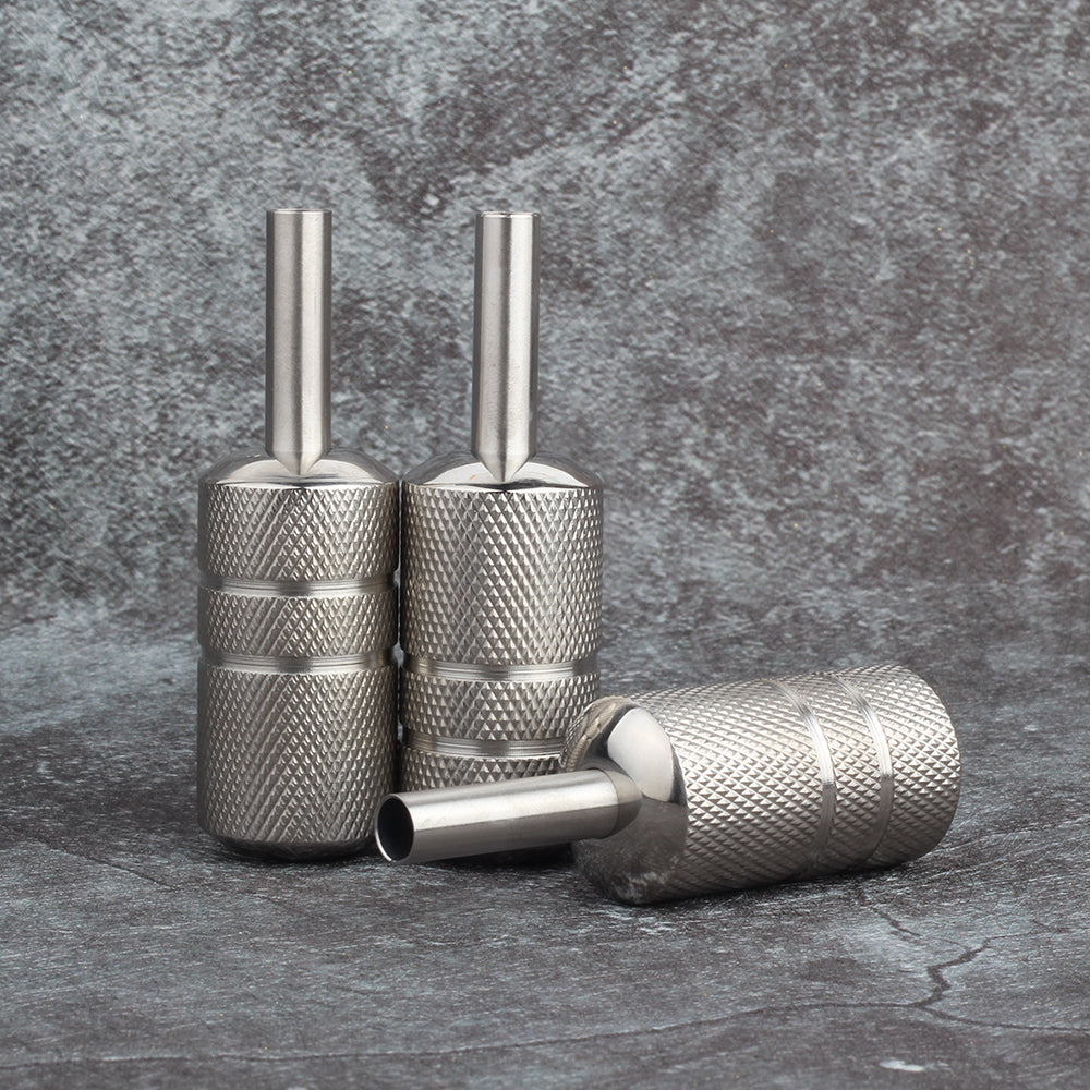 YILONG 1PCS Stainless Steel Tattoo Grip 22/25MM With Back Stem Professional Tattoo Machine Grips Tubes Tips Tool Free Shipping