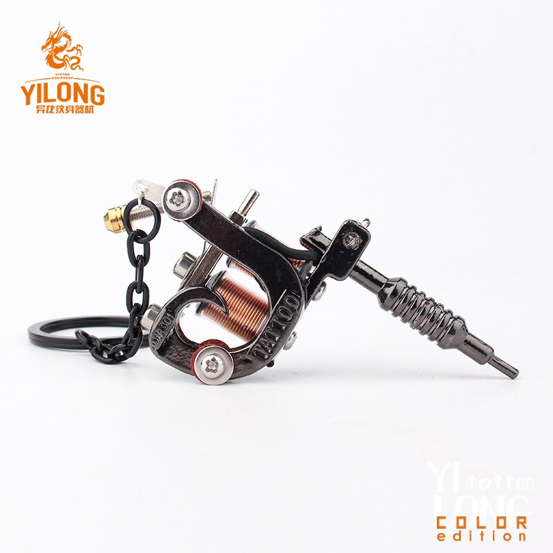 YILONG 1pcs Fashion Mini Tattoo Machine Necklace Pendant Punk Style Necklace For Women & Men's Hip Hop & Rock Jewelry Gifts
