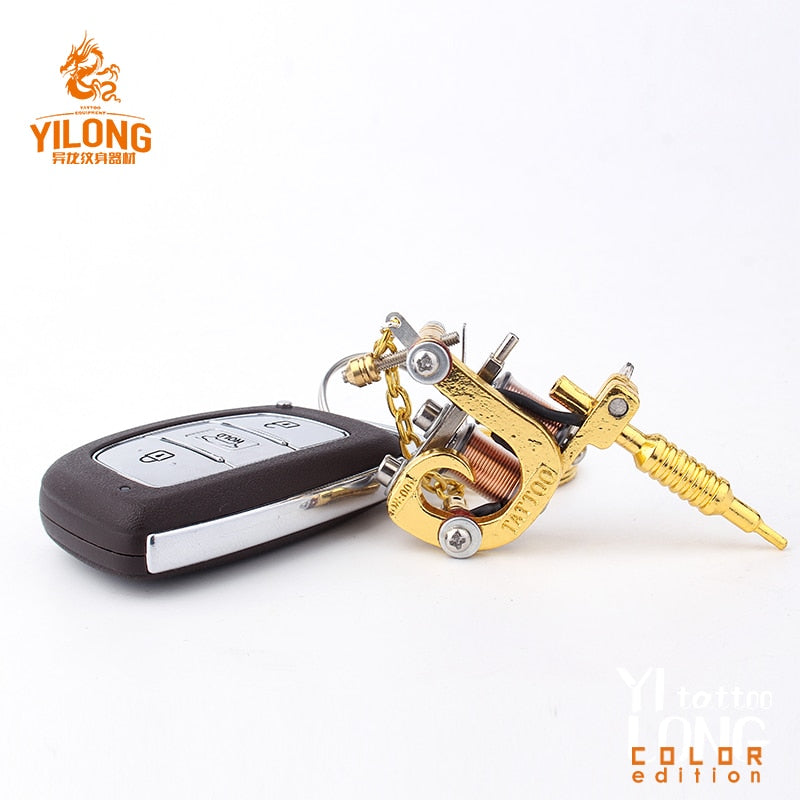 YILONG 1pcs Fashion Mini Tattoo Machine Necklace Pendant Punk Style Necklace For Women & Men's Hip Hop & Rock Jewelry Gifts