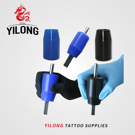 YILONG 1pcs High Quality Silicon Tattoo Grips Tube Supply for Machine Gun Tip two colors Free Shipping Tattoo & Body Art