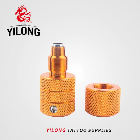 YILONG 1pcs Hot Sale 25mm Knurled Twist Self-Lock Aluminum Alloy Tattoo Grips For Tattoo Machine Gun 5 Colors Free Shipping