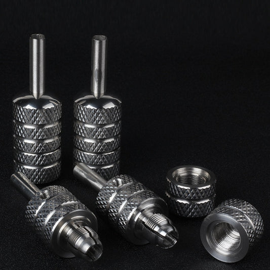 YILONG 25mm Knurled Twist Self-Lock Aluminum Alloy Tattoo Grips For Tattoo Machine Gun  Free Shipping