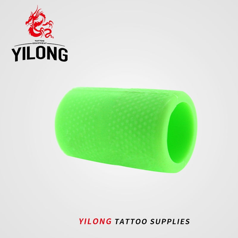 YILONG 1pcs Professional Tattoo Machine Grip Handle Holder Cover Silicone Great Creative blue green red black