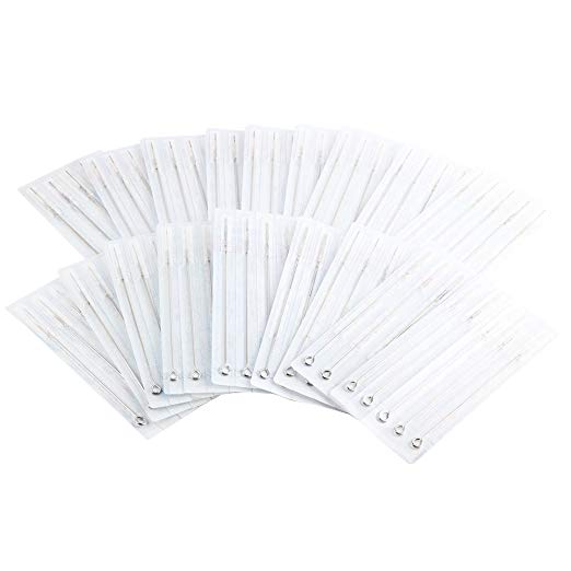 YILONG 200pcs Tattoo Needles (100Pc Liner and 100 Shader) 25Pc-3RL , 50Pc - 5RL , 25Pc-7RL , 25Pc-5RS , 25Pc-7RS , 25Pc - 9RS , 10Pc-5M1 , 15Pc- 7M1