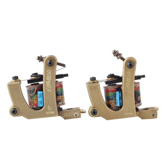 2PCS YILONG High Quality Coil Tattoo Machines  for Tattoo Machine Gun As Liner and Shader with boxes