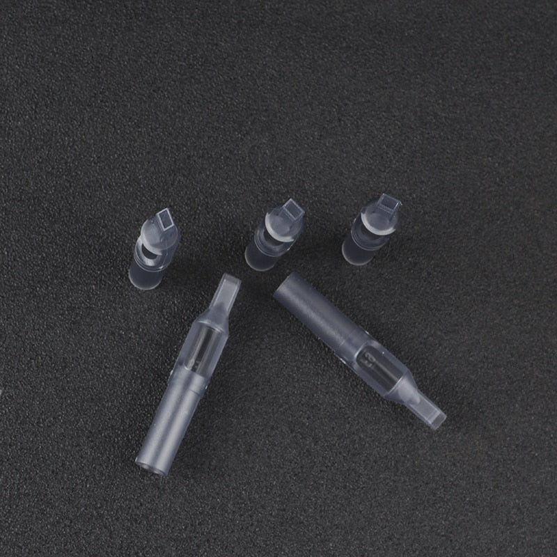 YILONG 50Pcs 5/7/9/11/13/15FT Disposable Tattoo Tips gray Color  tips pre-sterilized Nozzle Tip