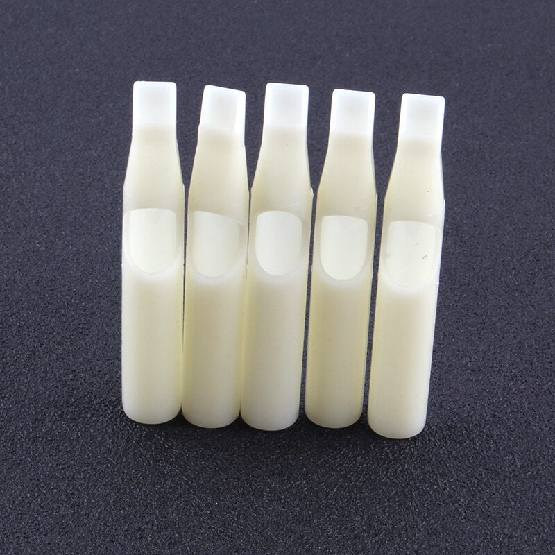 YILONG 50Pcs FT Disposable Tattoo Tips white Color tips pre-sterilized Nozzle Tip